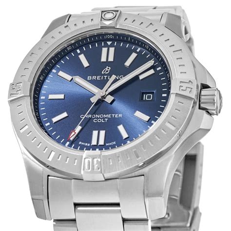 breitling colt 44 automatic blue dial